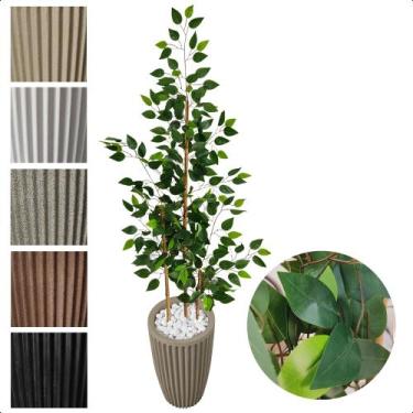 Imagem de Bambu Da Sorte 150cm Planta Artificial Com Vaso Decorativo - Flor de M