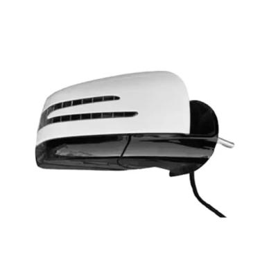 Imagem de Conjunto de espelho retrovisor externo de carro preto e branco compatível com 2005-2011 Mercedes Benz W164 ML350 GL350 ML GL Class Espelho retrovisor elétrico(White right)