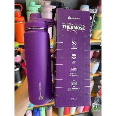 Imagem de Garrafa Térmica Original Goldentec 750ml, Roxa