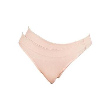 Imagem de Kit com 2 Calcinhas Biquíni Hope 35010, Bege, G