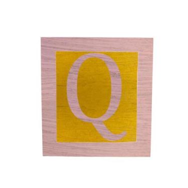 Imagem de Cubo Amarelo Letra Rosa Bebê com Aplique Festa Chá de Bebê Decoração 8