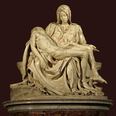 Imagem de Pietá (1499) de Michelangelo, 60 x 60 cm, Tela Canvas Para Quadro