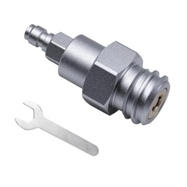 Imagem de Fenteer Campa de carbonatação masculino desconecte rápido adaptador de CO2 externo 8mm Conectamento rápido para máquina de refrigerante