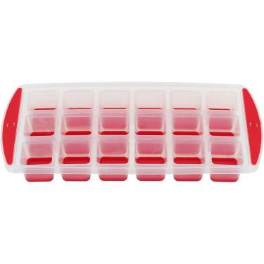 Imagem de Forma De Gelo Plástico 3x13x27cm Vermelho