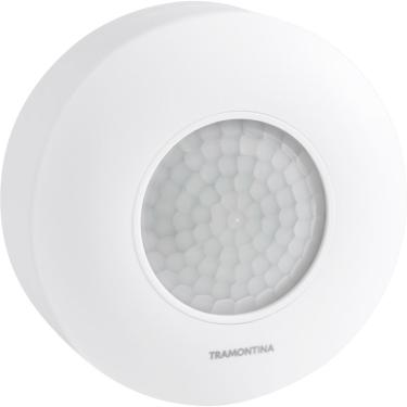 Imagem de Sensor De Presença 360° De Sobrepor Em Teto Tramontina Bivolt Com Fotocélula Branco