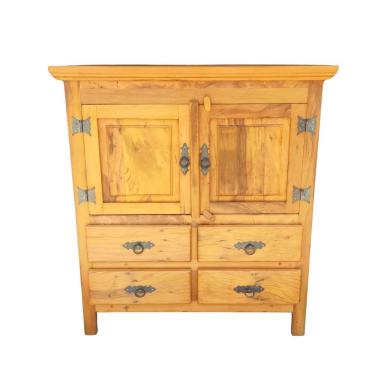 Imagem de Balcão Buffet Arcaz 4 Gavetas Madeira De Demolição 90cm Sudeste Rústico