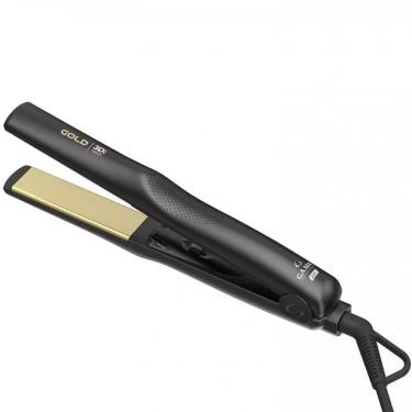 Imagem de Chapinha | Prancha Ga.ma Italy Gold Ion 3d 220°c Preto Com Dourado Bivolt