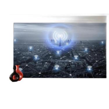 Imagem de Papel De Parede 3D Tecnologia Wifi 5G Net Redes 3,5M Tec22 - Você Deco
