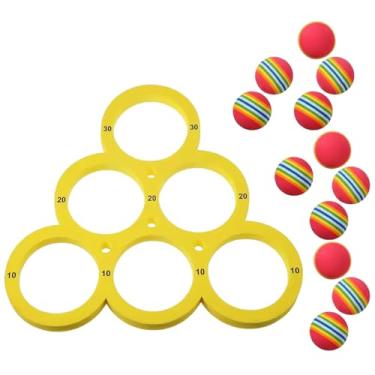 Imagem de Jogo de bilhar com placar, brinquedos de piscina flutuantes de EVA com 12 bolas de arremesso, conjunto de jogos de brinquedos, festa de natação