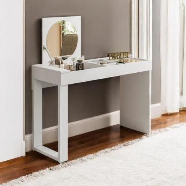Imagem de Escrivaninha Penteadeira Com Espelho Midletown Branco Fosco - CASA H