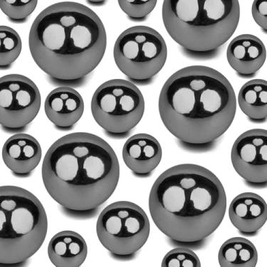 Imagem de 60 peças de pérolas flutuantes sem furo e 500 peças de géis de água transparentes, contas de pérolas de ouro flutuantes para vasos velas flutuantes em casa, casamentos, mesas, centros de mesa,