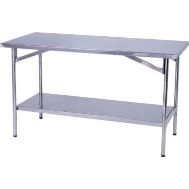 Imagem de Mesa de Manipulação Inox 120X70CM Benfati TB 1 1/4" Paneleiro Liso