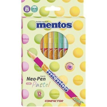 Imagem de Caneta Hidrográfica Neo Pen Mentos GIG. 12COR PAST PCT.C/05 - Compacto