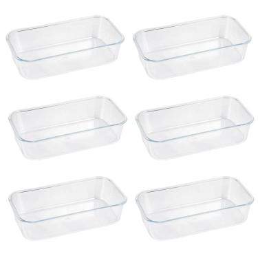 Imagem de Banheira Para Passaros Cristal G Retangular 450ml 6 Unidades