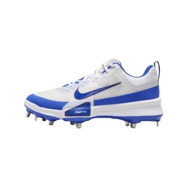 Imagem de Nike Chuteira de beisebol Force Zoom Trout 9 Pro Low Metal, 7,5, Branco/Azul Marinho Meia-Noite/Hyper Royal, 47