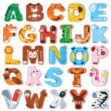 Imagem de Letras magnéticas JoyCat Alphabet ABC Fridge Magnets Kids
