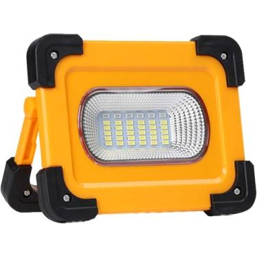 Imagem de Luz De Trabalho Led De 60 W Recarregável, Holofote De Trabalho De Holofote Solar Led De 30 Leds 3600lm, Lâmpada De Local De Trabalho Portátil Com Base Magnética, Ip54 à Prova D'água, 3 Modo