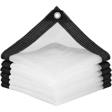 Imagem de Lona Pesada Wzmazigly Clear, 2x2.5m 2.5x4m Folha De Tarpauli Garde Plat Cover Ati-rai Isulatio Para Acampamento Ao Ar Livre Em Casa, Clear, 3x3.5m