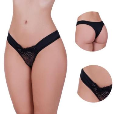 Imagem de Kit 3 Calcinha com detalhe em Renda Bela - NAKA MODAS, GG, Multicolori