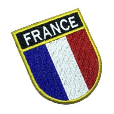 Imagem de BP0031ET01 França Bandeira Bordada Patch Termo Adesivo - BR44