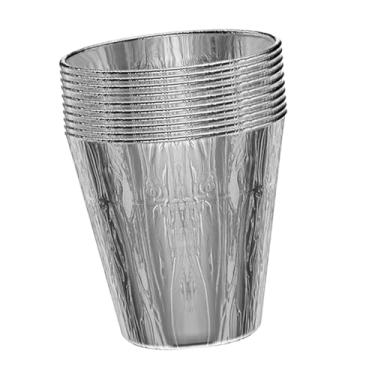 Imagem de WeiLaiKeQi 10 peças de revestimentos para baldes de gordura, fáceis de substituir, de alumínio leve, resistente ao calor, para copos de gordura, revestimentos