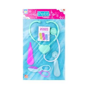 Imagem de Kit Petit Dodói Estetoscópio Termômetro, Curativos e Muito Mais Menina