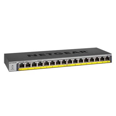 Imagem de NETGEAR 16-Port Gigabit Ethernet Unmanaged PoE Switch (GS116PP) - com 16 x PoE + @ 183W, área de trabalho, de montagem na parede ou montagem em rack, e limitada proteção vitalícia