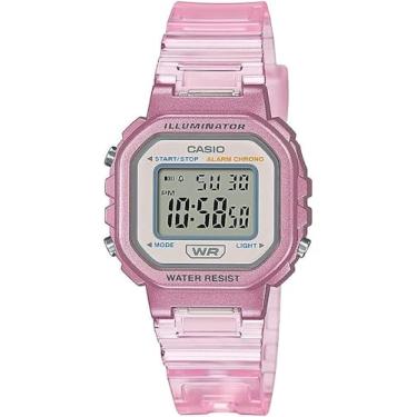 Imagem de Relógio de Pulso Casio Infantil Pulseira Translúcida Digital LA-20WHS (Rosa)