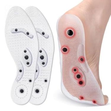 Imagem de Palmilha Magnética Ortopédica Acupuntura Proporciona Conforto Alívio de Dores Linha Premium M5 Armarinhos