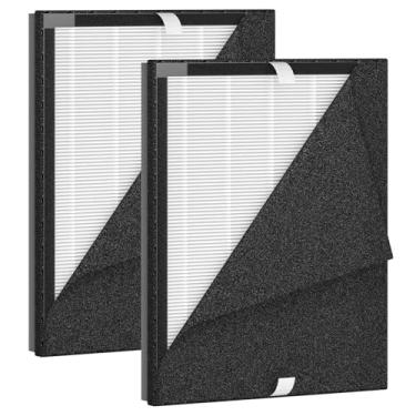 Imagem de Filtro de substituição KJ190L, compatível com purificador de ar MOOKA KJ190L para salas grandes com 2000 pés², 1 pacote de filtros
