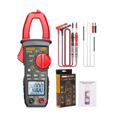 Imagem de Alicate Amperímetro Digital Profissional ANENG ST192 para Medição de T