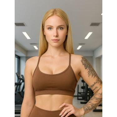Imagem de Top Academia Alça Fina sem Bojo Nadador Fitness Liso - c8 TOP ANA - MA