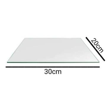 Imagem de Vidro Expositor Balcão Vitrine Para Loja 30x20 4mm - Nacional
