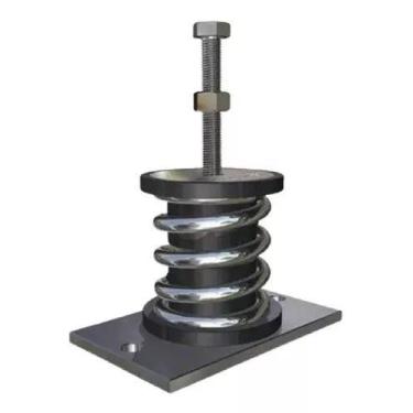 Imagem de Amortecedor Mola Simples Com chapa 200 Kg Parafuso 1/2 - Vibra Stop