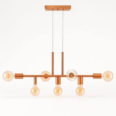 Imagem de Pendente Rubis Aluminio Teto E27 7 Luzes Lumini Lab