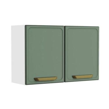 Imagem de Armário Aéreo P- Cozinha Bella C- 2 Portas 80cm Verde - Bertolini