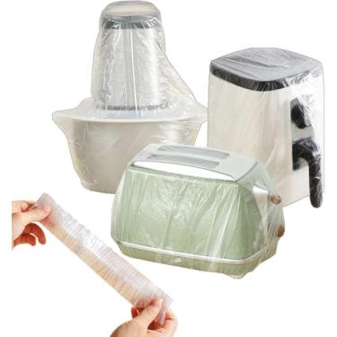 Imagem de 20 peças de capas transparentes para pequenos eletrodomésticos, capa de plástico engrossada descartável para fritadeira a ar, liquidificador, cafeteira, panela de pressão e fogão lento, forno