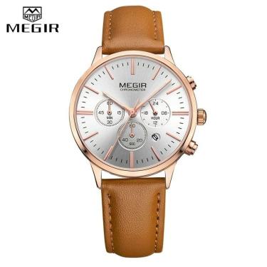 Imagem de Relógio Feminino Megir 2011 à Prova D'água Dourado