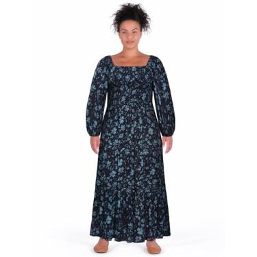 Imagem de City Chic Vestido feminino plus size - McKenzie Maxi, Floral, 52