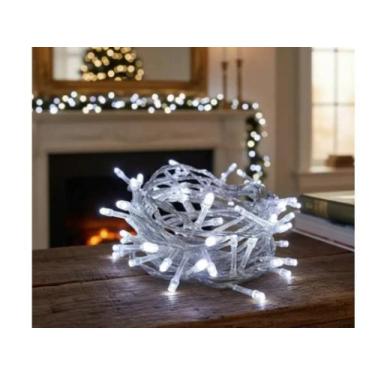 Imagem de Lampada Led Branca c/100 110v fio Tranp. 10MT 8F 15101 - IMPORTADOS