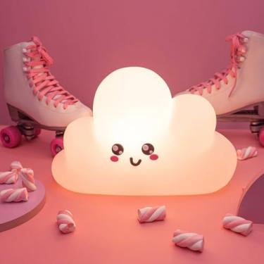 Imagem de Luminária de Mesa 3D Nuvem Cute Cloud, Design Infantil, Decorativa, Formato de Nuvem