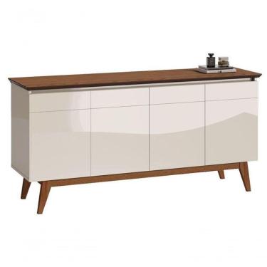 Imagem de Buffet Classic Off White Com Freijó - Imcal Móveis
