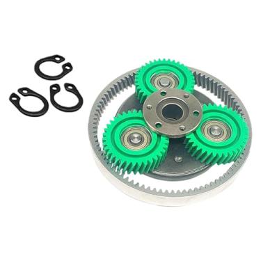 Imagem de RNXRZANK Engrenagem Planetária para Motor de Bicicleta Elétrica, 35 Dentes Oblíquos, Engrenagem de aço com Rolamento, Peça de Reposição Adequada para Reparo de, Verde