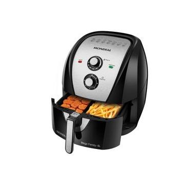 Imagem de Fritadeira Sem Óleo Air Fryer 8L Mondial Preto/Inox 1900W - AFD-80-BI
