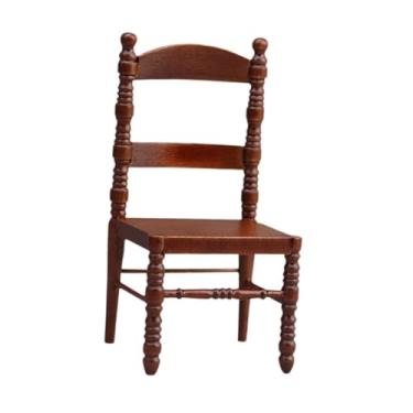 Imagem de menolana Cadeira em miniatura para casa de bonecas na escala 1:12, brinquedo infantil para faz de conta, adereços para fotografia, modelo de móvel em miniatura