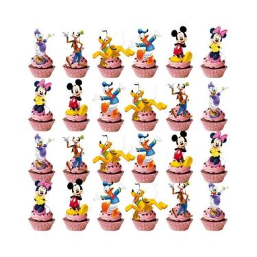 Imagem de Decorações De Bolo De Aniversário Minnie, Suprimentos Para Festa Da Di