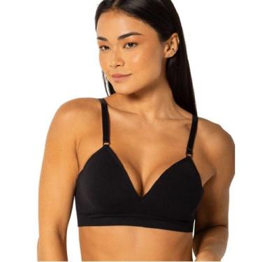 Imagem de Sutiã Com Bojo Trifil Daily Reforçado Sem Costura 4936, Preto, P