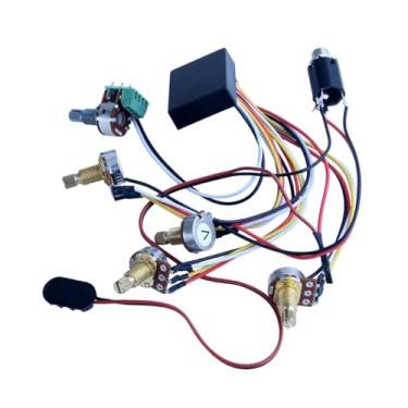 Imagem de Luwecf Circuito Pré-amplificador para Baixo Elétrico (substitui O Componente), Controle de Tom Ativo E Passivo Pré-cabeado para Captadores de Baixo, 3 Bandas