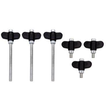 Imagem de Jiayouy 6 peças de hardware de bateria eletrônica incluem 3 peças longas e 3 peças curtas de 3/20.3 cm de diâmetro, acessórios de substituição de bateria eletrônica