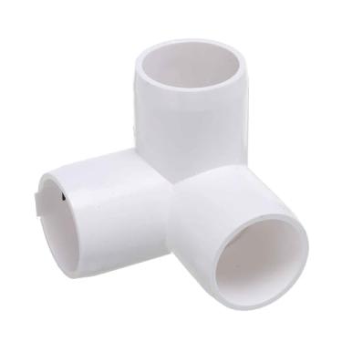 Imagem de DTGN 10 peças de encaixe de PVC de cotovelo de 1/5.1 cm, encaixe de tubo de PVC de grau de mobiliário SCH40, conector de cotovelo de canto DIY para móveis de construção, conexão de estrutura de estufa